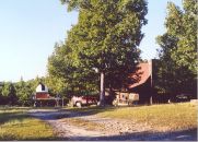 This is a distant view about 190 feet away from the road in front of my home. The Observatory is shown on the left and my home to the right.