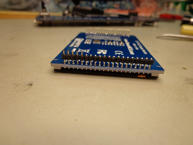 Trimmed the LCD pins.