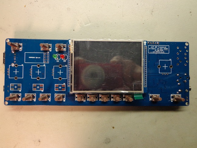 Adding switches and other items to the board.