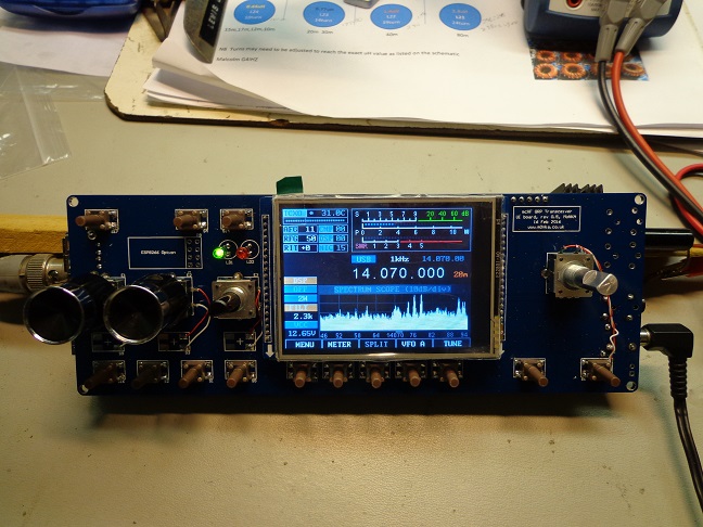 User Interface and RF boards installed and testing.