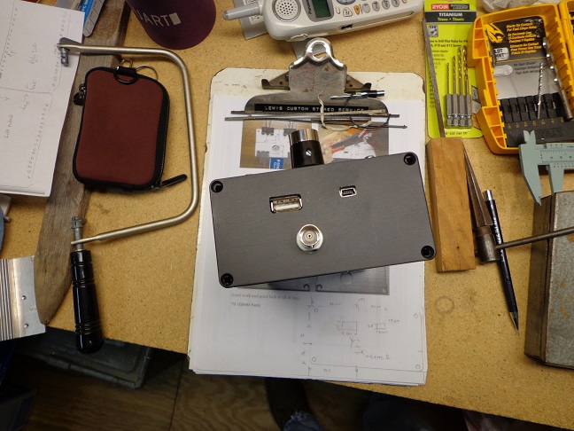 Left end of cabinet shows USB and BNC connectiors.