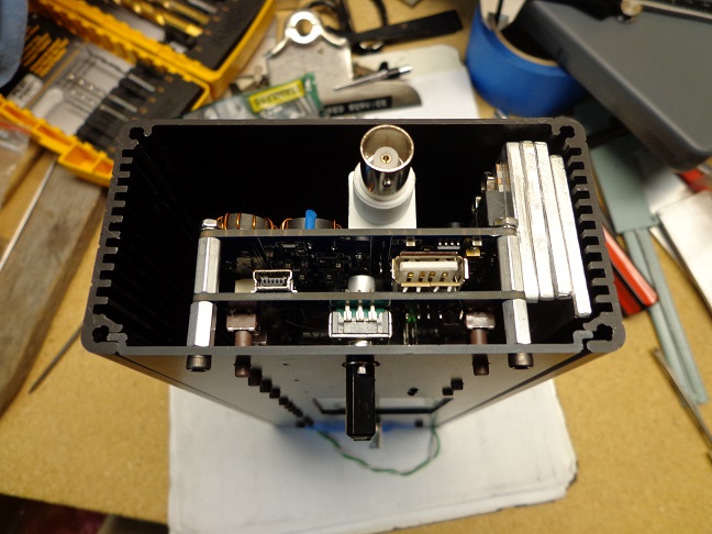 Left end open shows Heatsink inside cabinet.